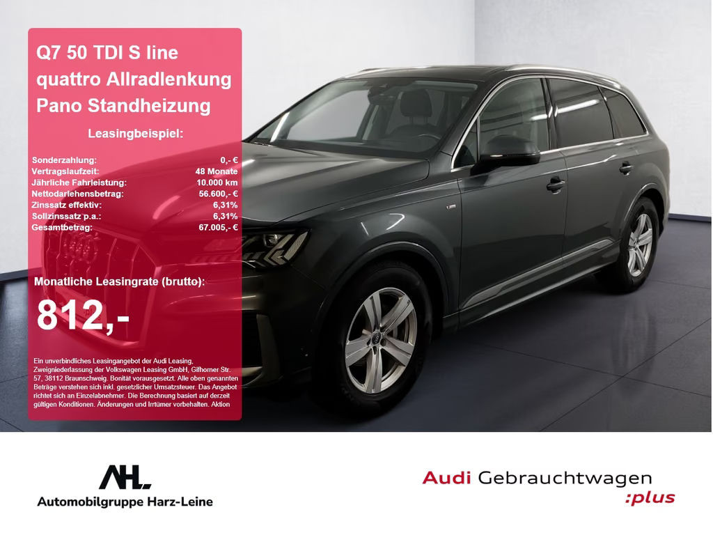 Audi Q7 Quattro S-Line 50 TDI