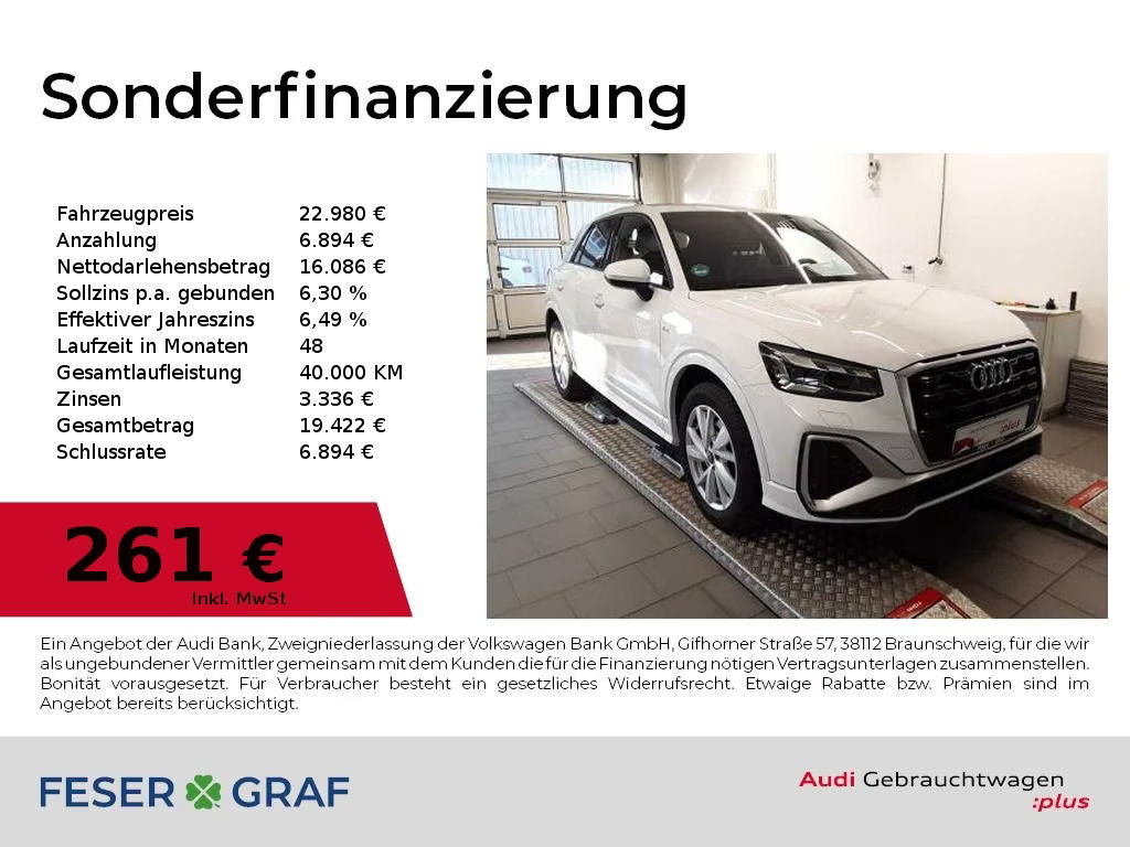 Audi Q2 Quattro S-Line 40 TFSI