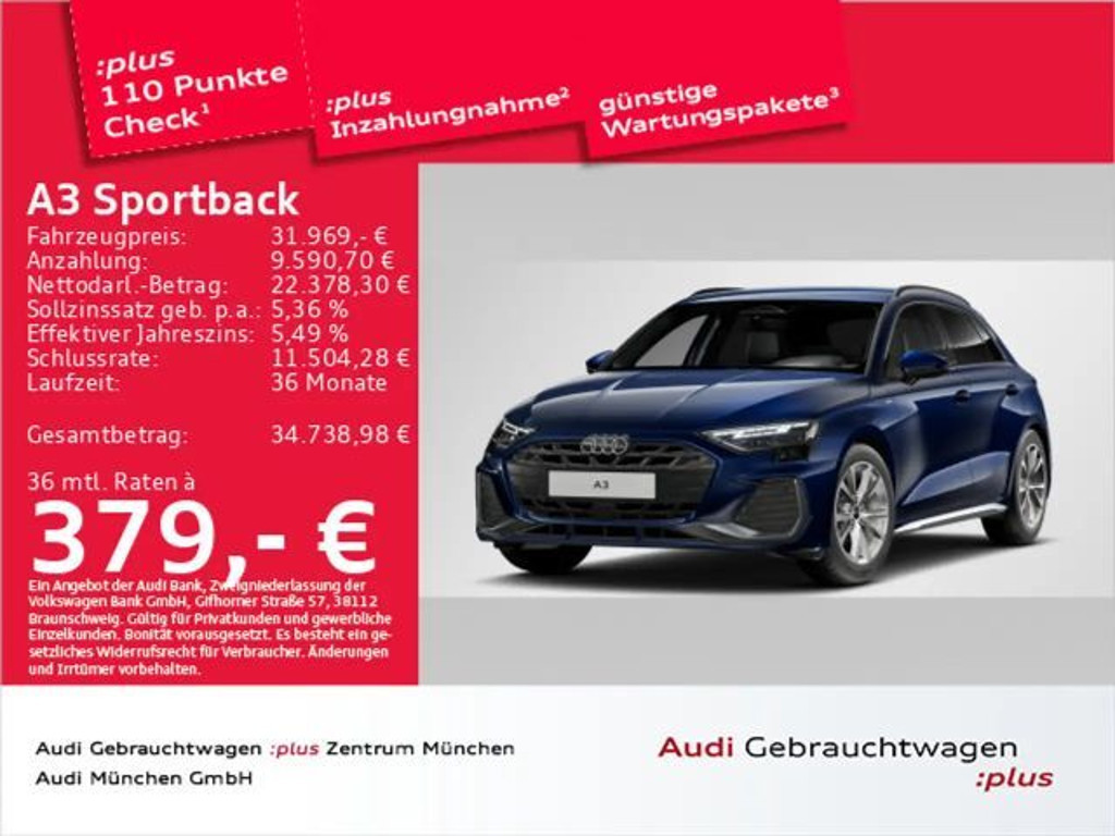 Audi A3 Sedan S-Line S-Tronic 30 TFSI