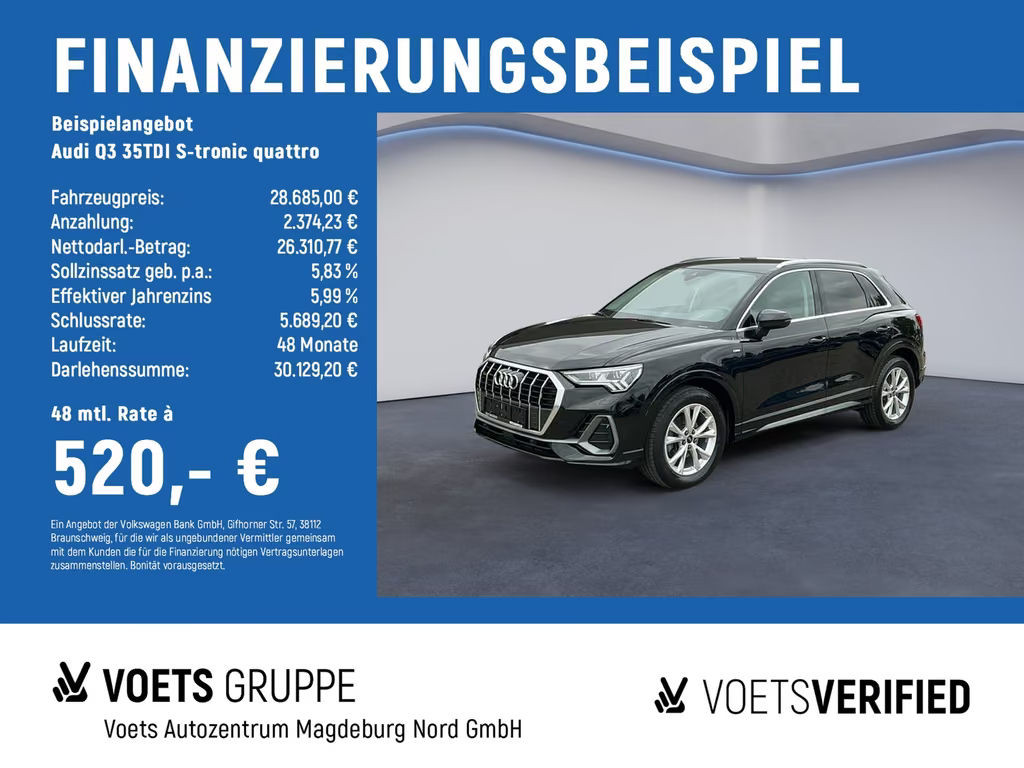 Audi Q3 Quattro S-Line S-Tronic 35 TDI