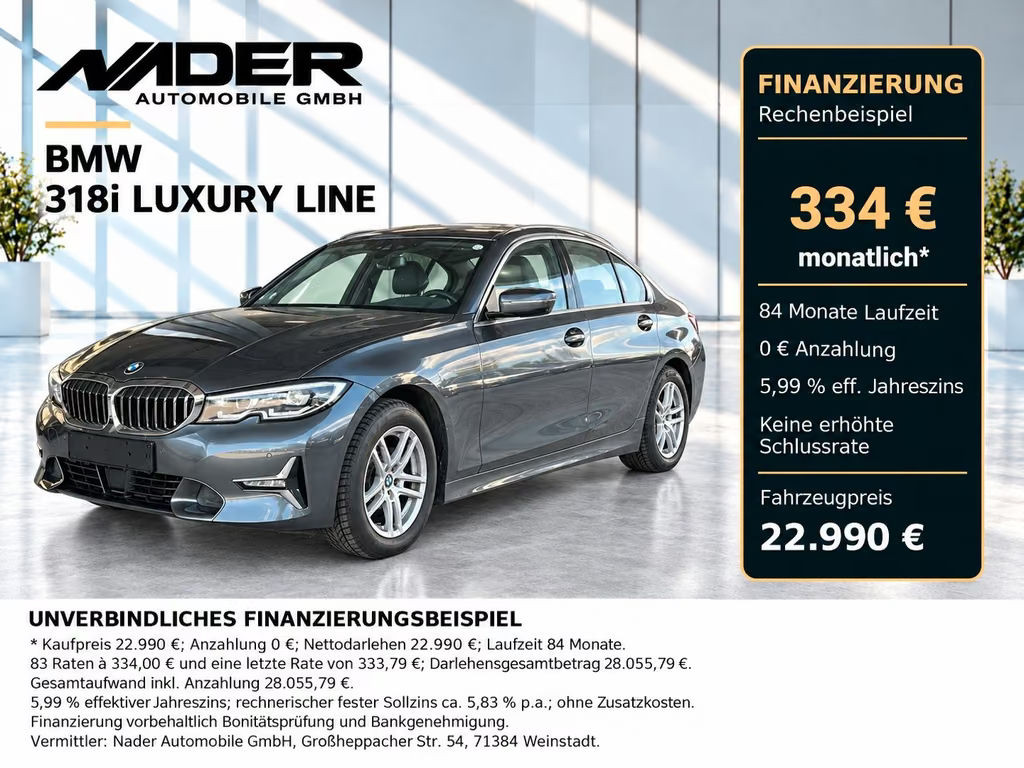 BMW 3 Serie 318 Luxury Line Sedan 318i