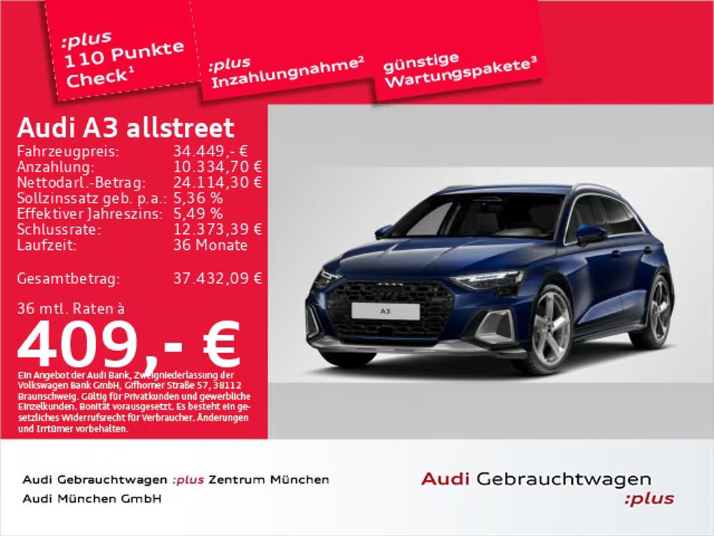 Audi A3 S-Tronic 35 TDI Allstreet